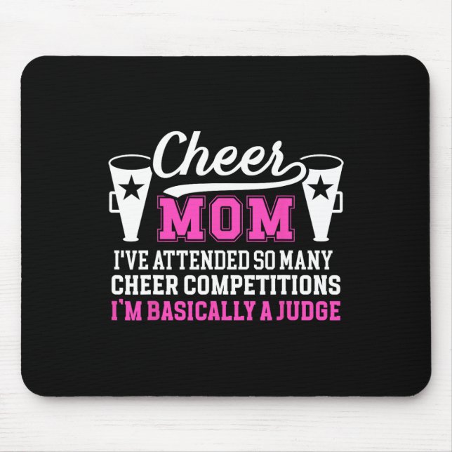 Cheer Mom Sically A Judge Cheer Mama Of A Cheerlea Mouse Pad (Front)