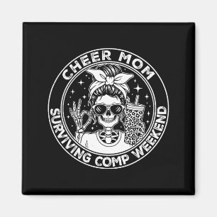 Cheer Mom Surviving Comp Weekend Funny Cheerleadin Magnet