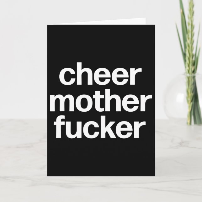 Cheer Mother Er Funny Cheerleading Competition  Card (Front)