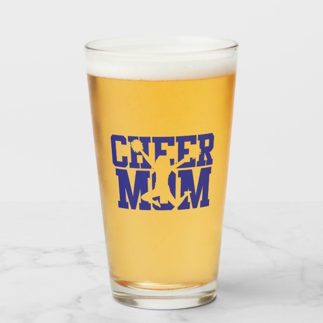 Cheer Mum Beer Glass (Front Filled)