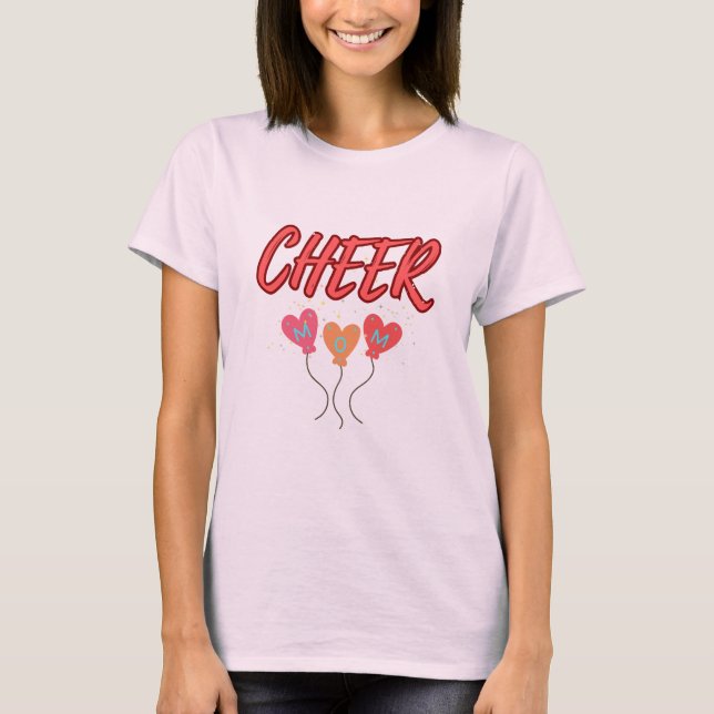 Cheer mum, best mummy T-Shirt (Front)