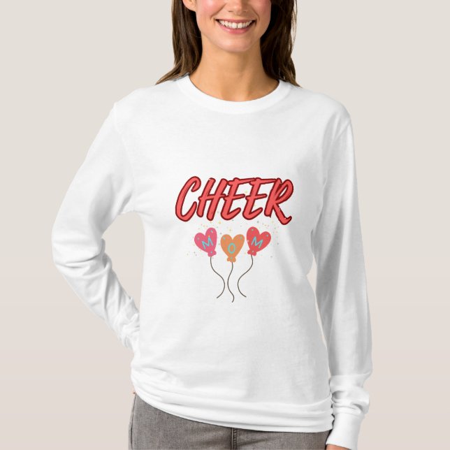 Cheer mum, best mummy T-Shirt (Front)