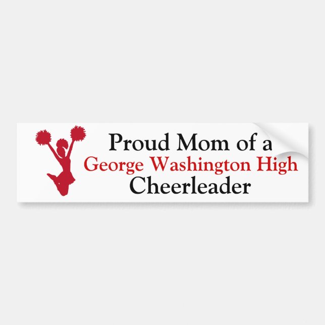 Cheer Mum Bumper Sticker (Front)