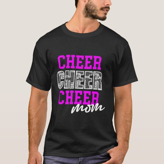 Cheer Mum Cheer Squad N Cheerleading Practice T-Shirt (Front)
