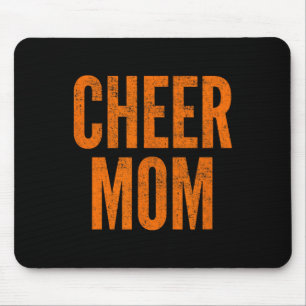 Cheer Mum Cheerleading Matching Parents Orange Mouse Pad
