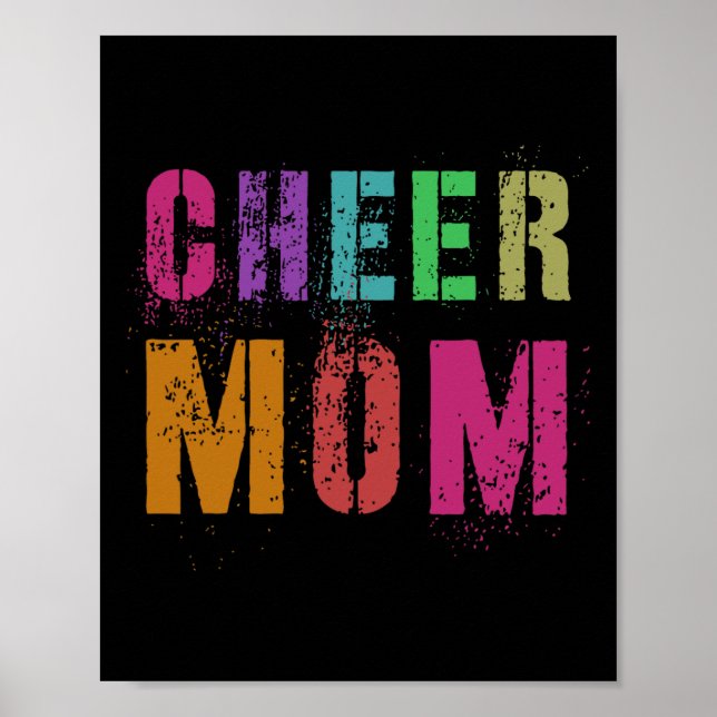 Cheer Mum Cheerleading Team Cheerleader Squad  Poster (Front)