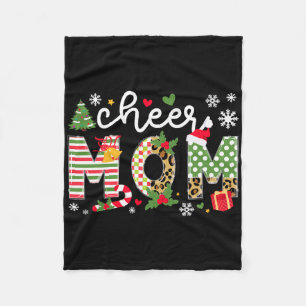 Cheer Mum Christmas Cheerleader Mum Xmas Party  Fleece Blanket