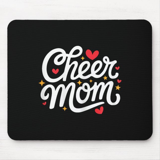 Cheer Mum Cute Cheerleading Mother  Mouse Pad (Front)