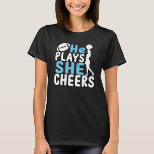 Cheer Mum Football Son Cheerleading Daugher Cheer T-Shirt