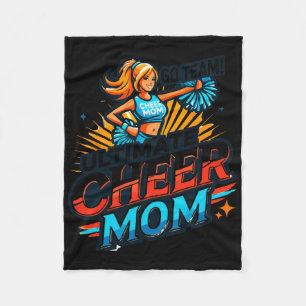 Cheer Mum Girls Cheerleader Women's Mama Cheerlead Fleece Blanket