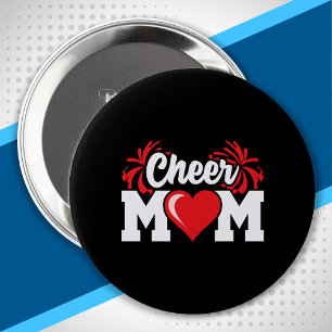 Cheer Mum - High School Cheerleader - Cheerleading 10 Cm Round Badge