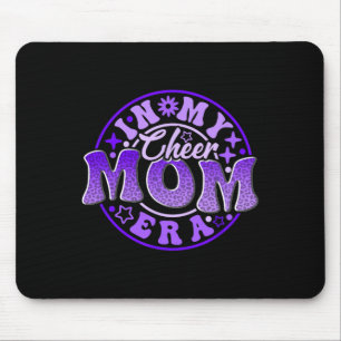 Cheer Mum In Her Purple Era Best Cheerleading Moth Mouse Pad