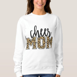 Cheer Mum Leopard Print Womens Proud Cheerleader M Sweatshirt