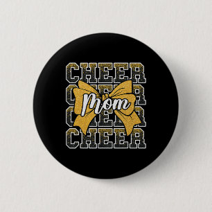 Cheer Mum Mama Bow Sport Cheerleader Cheerleading 6 Cm Round Badge