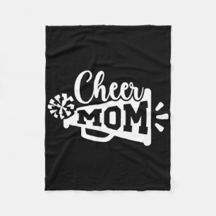 Cheer Mum Of A Cheerleader Mother Cheerleading Mum Fleece Blanket
