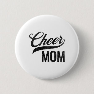 Cheer Mum Pink Cheerleading Matching Family 6 Cm Round Badge