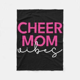 Cheer Mum Pink Vibes Cheerleading  Fleece Blanket