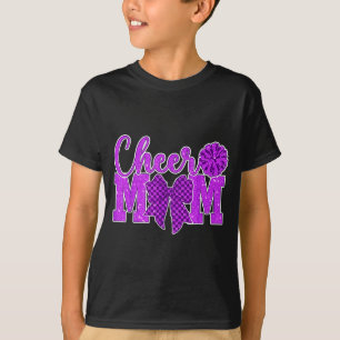 Cheer mum purple cheerleader game day cheer mama T-Shirt