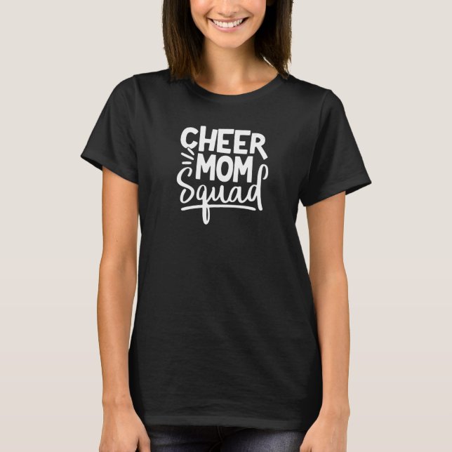 Cheer Mum Retro Cheerleader Mum Cheer Mum Squad Ga T-Shirt (Front)
