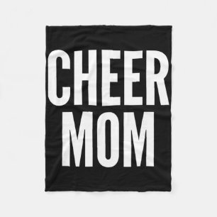 Cheer Mum Royal Blue Cheerleading Matching Parents Fleece Blanket
