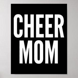 Cheer Mum Royal Blue Cheerleading Matching Parents Poster