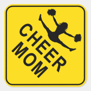 Cheer Mum Square Sticker