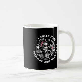 Cheer Mum Surviving Comp Weekend Cheerleading Moth Coffee Mug