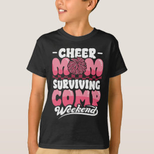 Cheer Mum Surviving Comp Weekend Cheerleading Moth T-Shirt