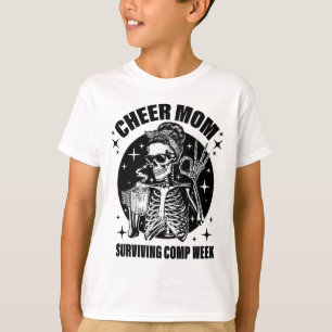Cheer Mum Surviving Comp Weekend Cheerleading Moth T-Shirt