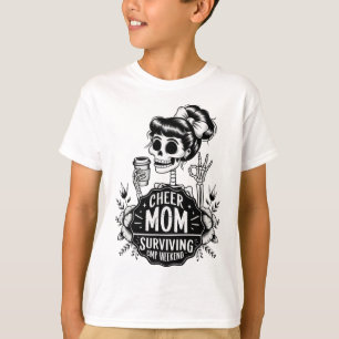 Cheer Mum Surviving Comp Weekend Cheerleading Pare T-Shirt