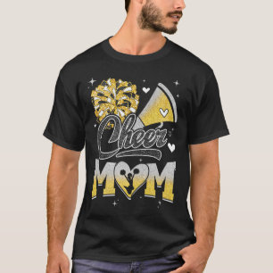 Cheer Mum Yellow Cheerleading Footll For Women Gra T-Shirt