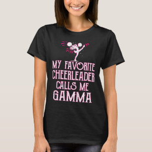Cheer My Favourite Cheerleader Calls Me Gamma Xmas T-Shirt