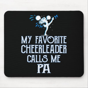 Cheer My Favourite Cheerleader Calls Me Pa Xmas Mouse Pad