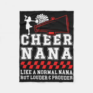 Cheer Nana Definition Cheerleading Nana Cheerleade Fleece Blanket