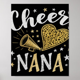 Cheer Nana Energy For The Grandma Who Loves Cheerl Poster