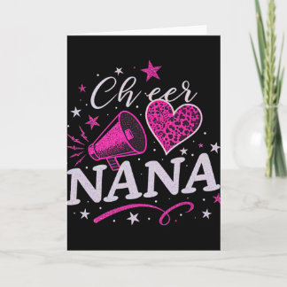 Cheer Nana For Mother's Day Cheerleader Grandma Pr Card
