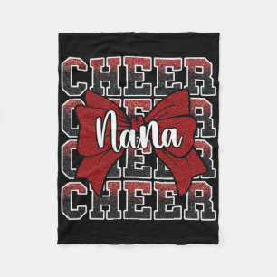 Cheer Nana My Favourite Cheerleader Calls Me Nana  Fleece Blanket