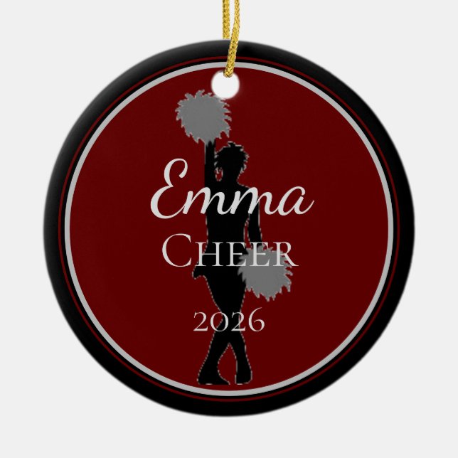 Cheer Ornament Cheerleader (Front)