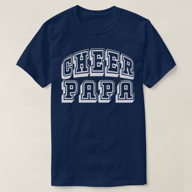 Cheer Papa for Proud Cheerleader Grandpa  T-Shirt (Design Front)