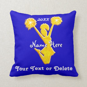 Cheer Pillows with 3 Text Boxes and Your Colours