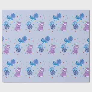 Cheer Pompoms and Confetti Wrapping Paper