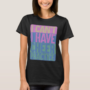 Cheer Practice Cheerleader Cheerleading Distressed T-Shirt