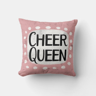 Cheer Queen Throw Pillow