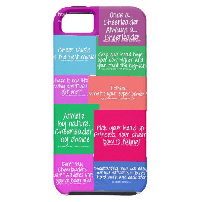 Cheer quote case (Back)