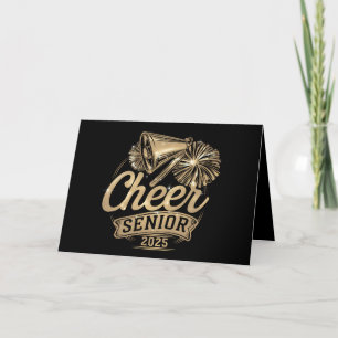 Cheer Senior 2025 Cheerleader Graduation Class Of Thank You Card