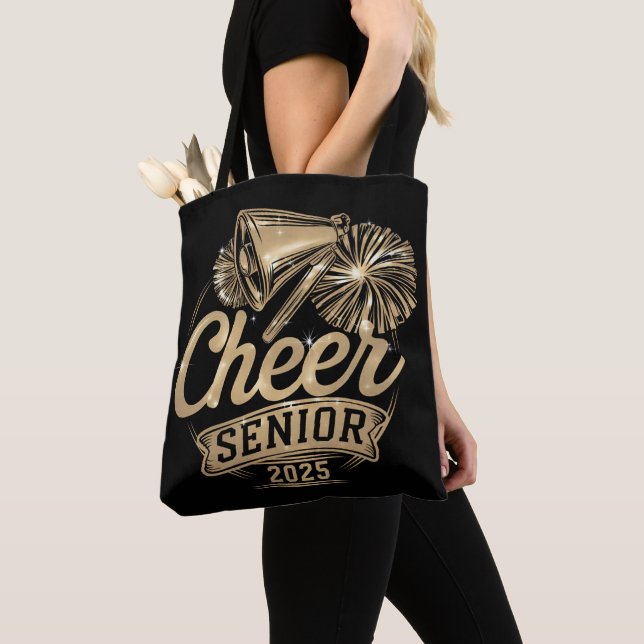 Cheer Senior 2025 Cheerleader Graduation Class Of Tote Bag (Close Up)