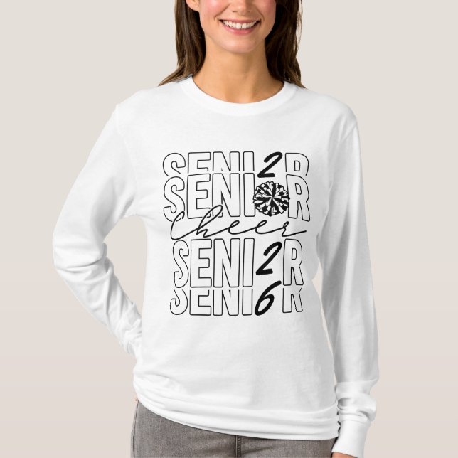 Cheer Senior 2026 Women LS T-Shirt (Front)