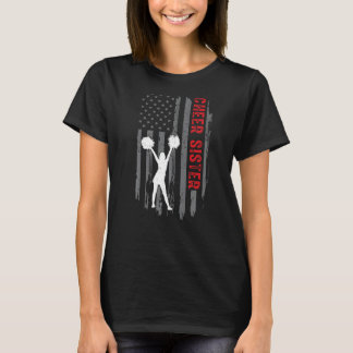 Cheer Sister Cheerleader Cheerleading Women US Fl T-Shirt