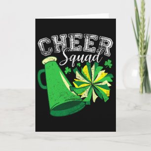 Cheer Squad Cheerleader Cheerleading St Patricks D Card