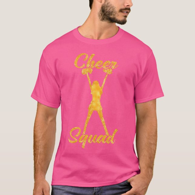 Cheer Squad Cute Cheerleading Girl T-Shirt (Front)